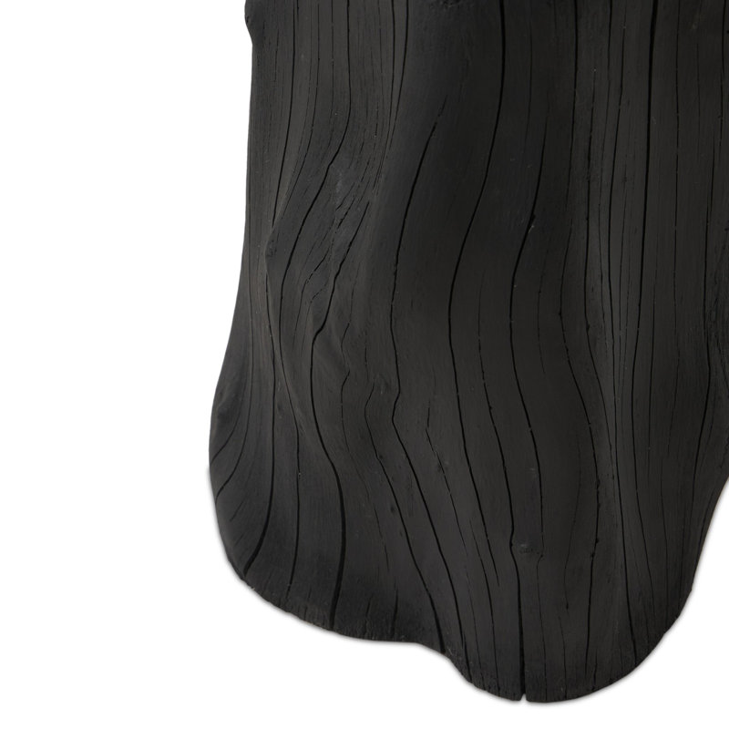 Amiko End Table-Black Resin