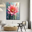 Art mural en verre trempé fleur de cactus-1583955582