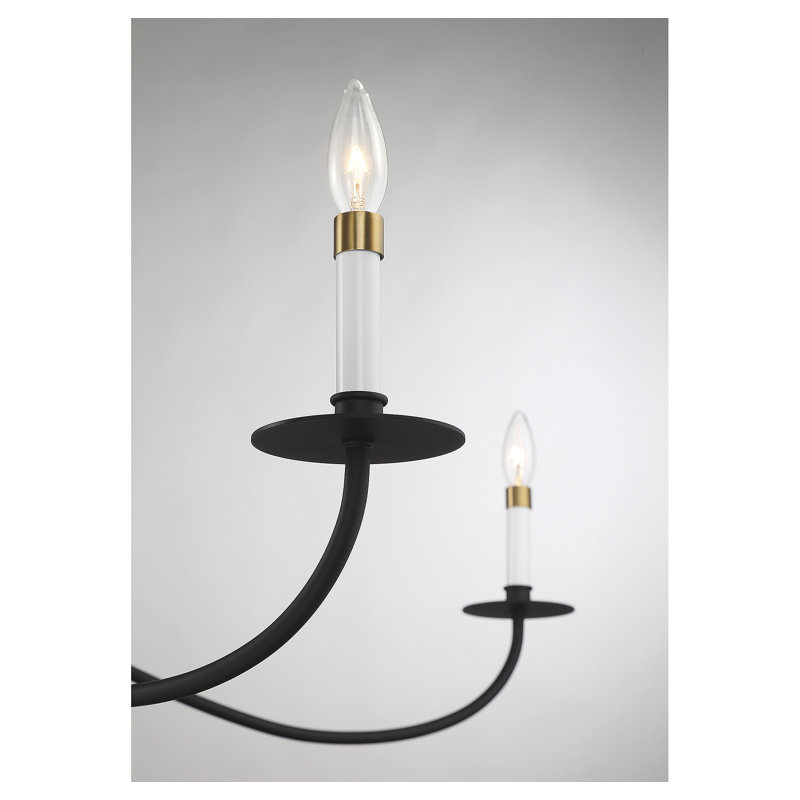 Aliaa 6-Light Metal Candle Style Chandelier