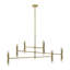 Lustre linéaire moderne spoutnik 12 lumières Orlando