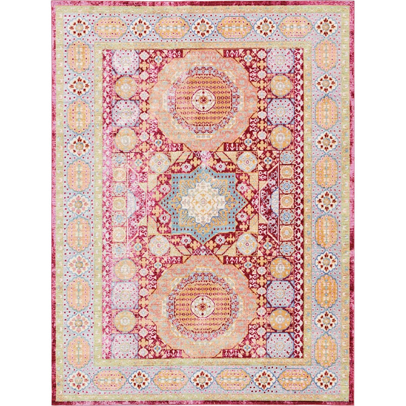 Donminique Geometric Indoor Rug, Rectangle 7' x 10'