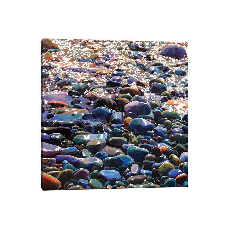 Pebbles X by Kevin Lowery - Wrapped Canvas Painting, 30.48 cm H x 30.48 cm W