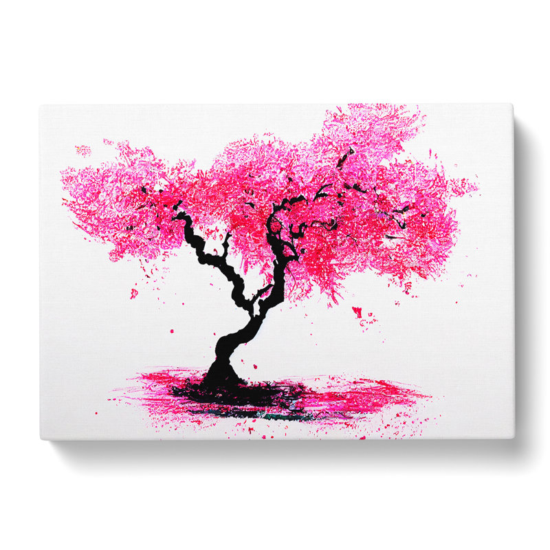Artistic Cherry Blossom Tree - Wrapped Canvas, 40cm H x 60cm W x 3cm D