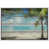 White Floater Framed