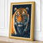 Tiger in Night Japandi - Wrapped Canvas-177689752-177689755
