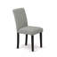 Ensemble de coin repas 3 pièces pour petits espaces comprenant une table de salle à manger ronde avec Dropleaf et 2 chaises rembourrées en tissu Shitake, 42 po x 42 po, noir-194567321-194567319-242546789