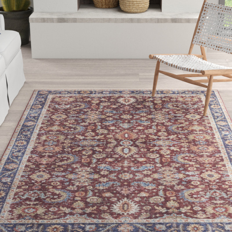 Vivana Tufted Bordeaux Red Rug, Rectangle 160cm x 230cm