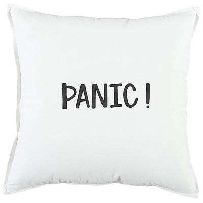 Black And White Flagship Message Throw Pillow