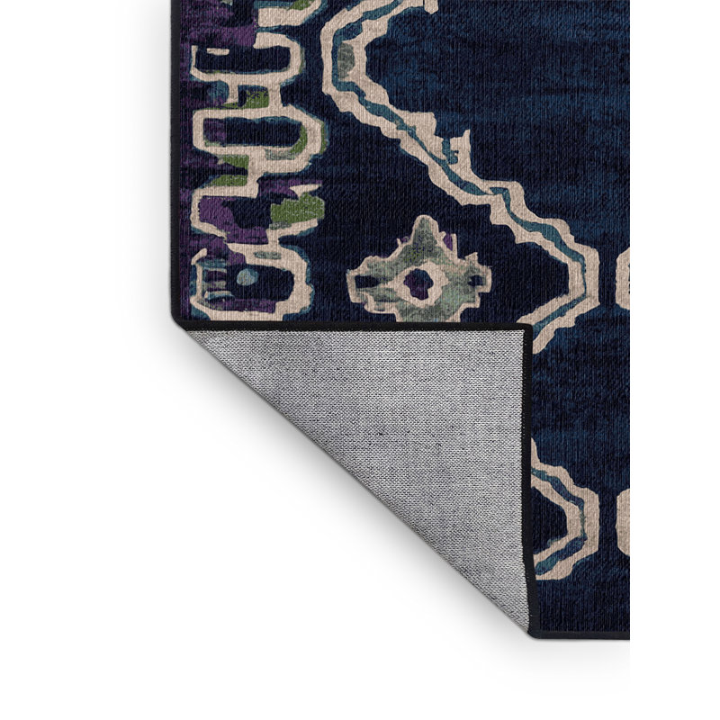 Machine Washable Gray Area Rug, Rectangle 8' x 10'