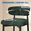 Ensemble de 2 tabourets de bar à hauteur de comptoir de 26 po de couleur verte avec pieds en bois et îlot de cuisine-2120396581-2120396590
