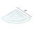 Triangle Glass Corner Shelf with Adjustable Shelves-16073783