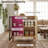 31.5" Fluted Crumpton With Glass Doors, Modern Wood Buffet Cabinet With Adjustable Shelves For Living Room & Kitchen