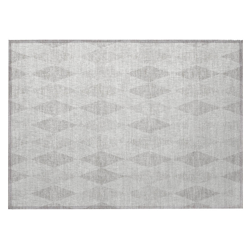 Tapis intérieur gris antidérapant lavable 2 pi x 3 pi
