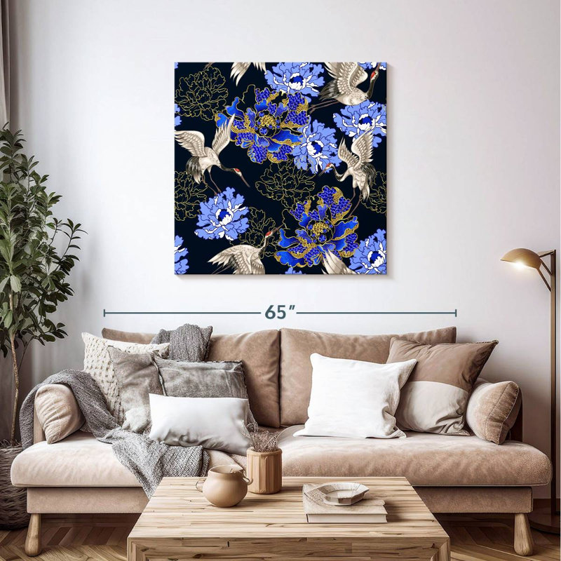 Brampt Japanese Floral, 39" H x 39" W