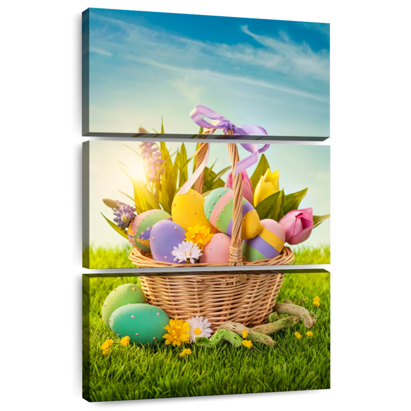 Panier Lelend d'œufs de Pâques, H 45 po x l 28 po