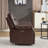 37" Wide Classic Top-Grain Leather Power Recliner with USB Port, Adjustable Reclining & Hidden Cupholders-87771904