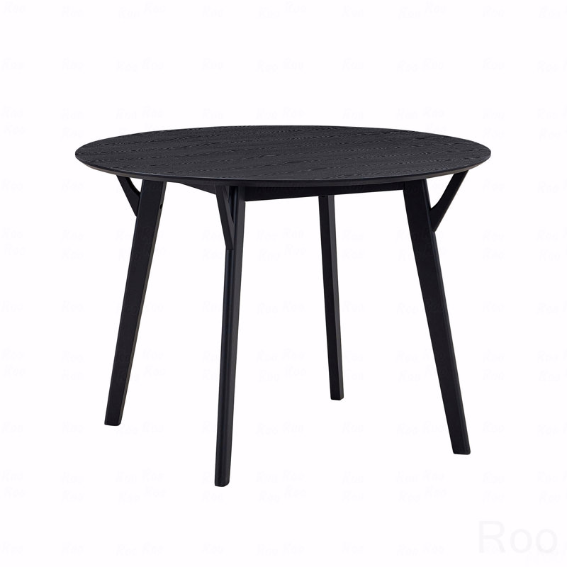 Table de salle à manger de 42,01 po, table de salle à manger en bois pour 4 personnes, table de cuisine ronde de conception moderne