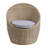 Jakeem 3-Piece Wicker Outdoor Seating Group with Cushions and Tempered Glass TopTable