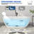  70"L x 31"W Premium Private-Enjoyment Freestanding Oval Soaking Acrylic Bathtub, Spa Bathroom Bundle