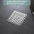 5.91'' Square Grid Shower Drain With Flange-88742746