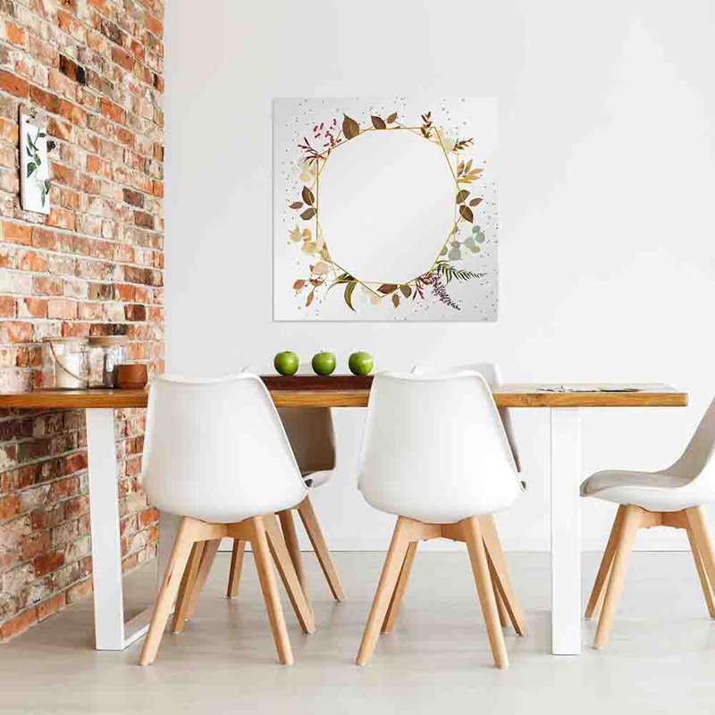 Adalira Flat Wall Mirror, 124cm H x 124cm W