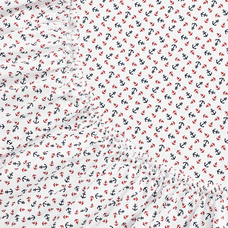 Ensemble de draps en coton percale Tommy Hilfiger, Ensemble de draps pour grand lit avec 2 taies d'or