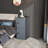 Small Locker Cabinet With 2 Doors And Lock Latch Grey
