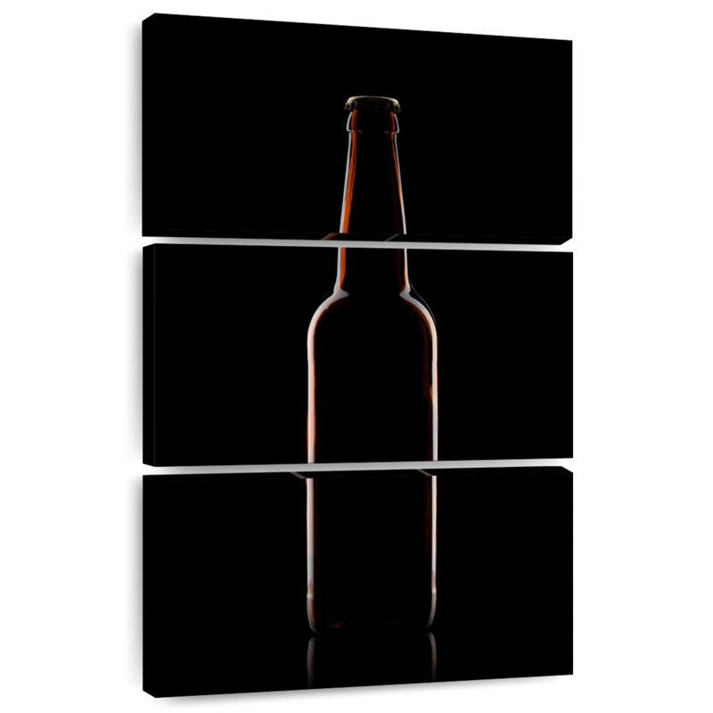 Silhouette de bouteille de bière Yarlin, H 38 po x l 24 po