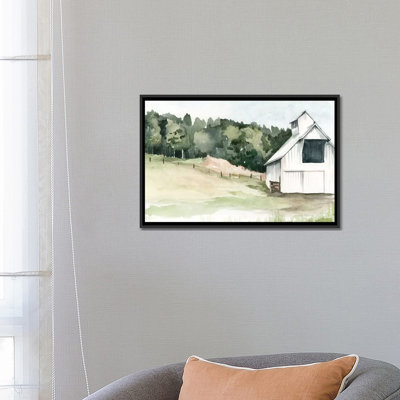 «Watercolor Barn III», impression sur toile