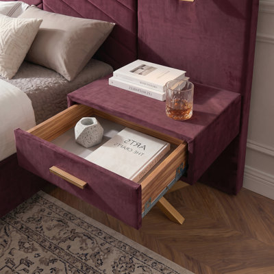 Lit plateforme tapissier Modern