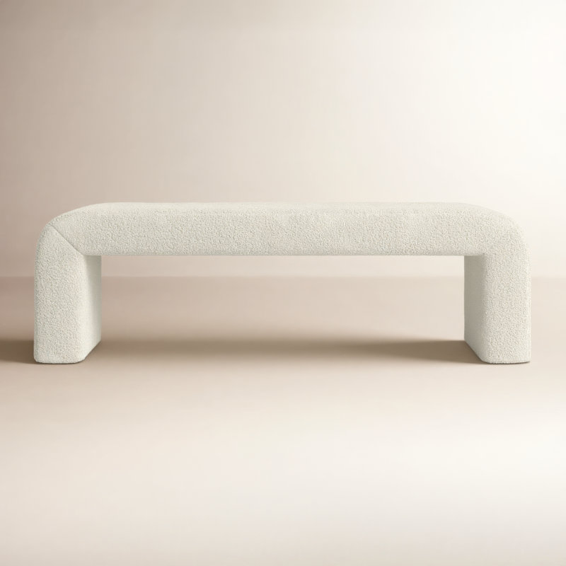 Kenneth Faux Sheepskin Bench