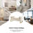 Vallejo 50.4'' W Modern Upholstered Flip Top Storage Bench with Two Pillows and Tufted-1263479965