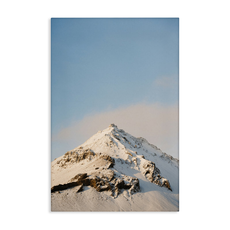 Toile de la péninsule enneigée de l'Islande, conception de Jade Sharp Photo, H 30 po x l 20 po