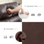 Causeuse inclinable manuelle à coussins multiples avec console Chelliah Fordwich-873992364