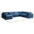 Atis Velvet U-Shaped Sectional Reversible-1373268701