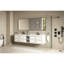 Miroir de salle de bain 84 po x 36 po à DEL avec dossier, brouillard, grande mémoire réglable, magnifique noir mat-1451606630