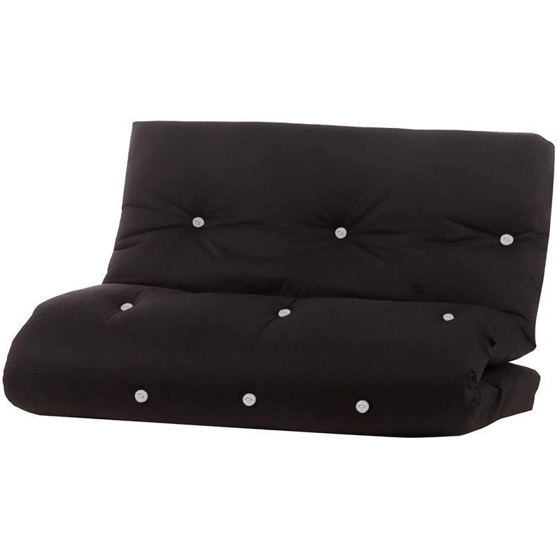 10cm Memory Foam Futon Mattress Futon  Mattress, Small Double, Black