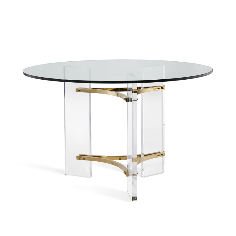 Tamara Round Glass Dining Table