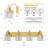 Modern Crystal Bathroom Vanity Lights Gold
