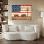 Décoration murale rustique de campagne sur toile drapeau américain rustique 32 x 24 po, Memorial Day