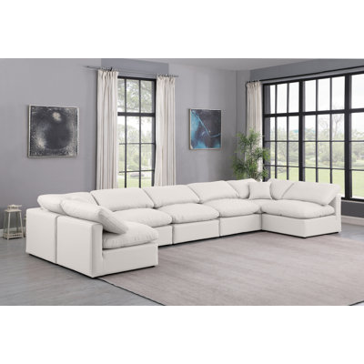 Canapé modulaire en similicuir 7 pièces Itala