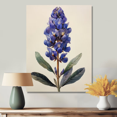 Mauve, vert, lilas, fleurs I - lilas, art mural, salon