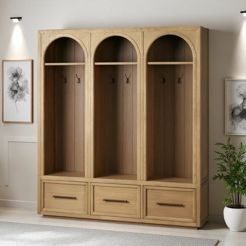 Armoire en bois massif de style américain, Burlywood