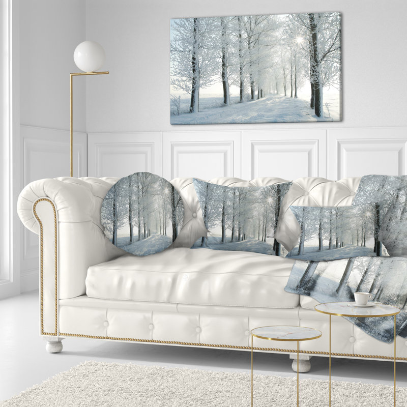 Coussin lombaires rétro à l’arbre d’hiver