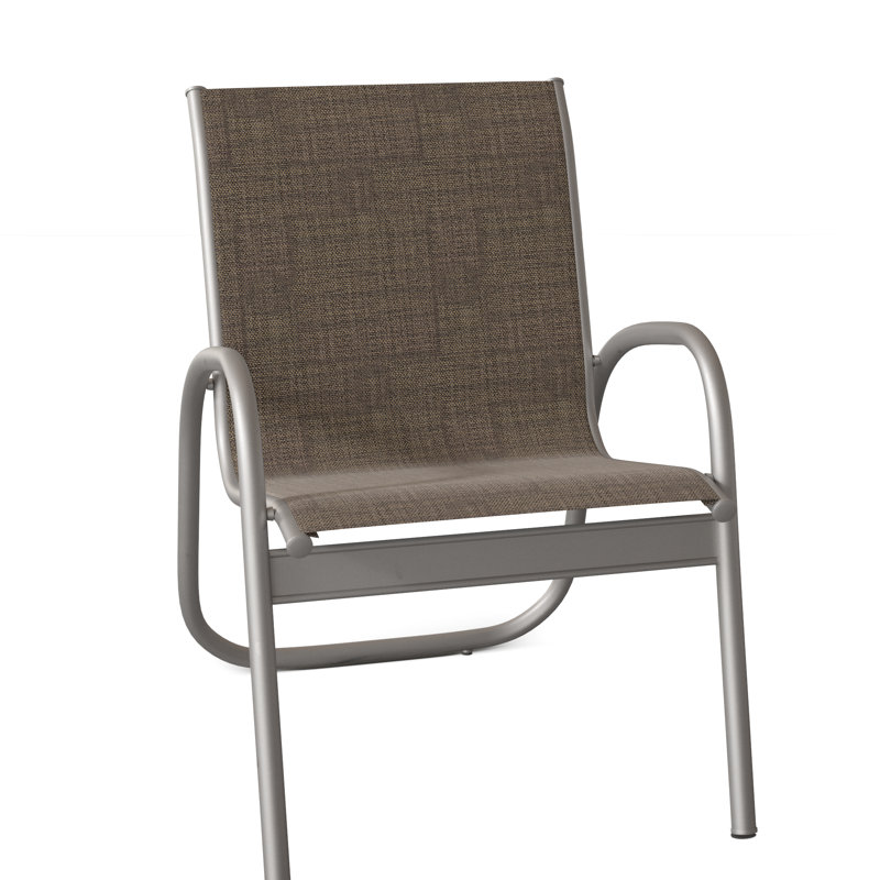 Fauteuil de patio Gardenella, Moka Sunbrella®, Gris chaleureux texturé