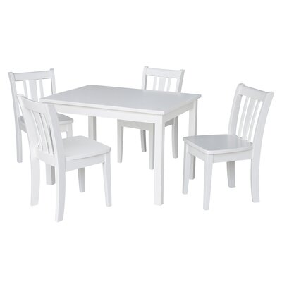 Tobias Kids 5 Piece Rectangular Activity Table and Chair Set -  Harriet Bee, 6762D85A1A914378BE8C8AC8A932B487