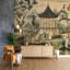 Murale de paysage de pavillon oriental élégant-1096931806