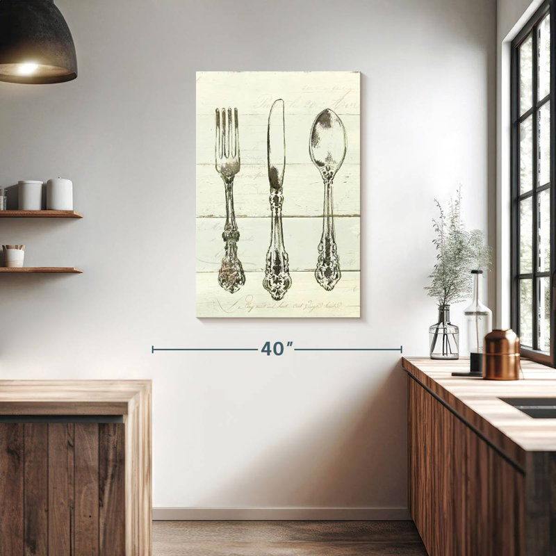 Senne Ornate Kitchen Utensils, 39" H x 26" W