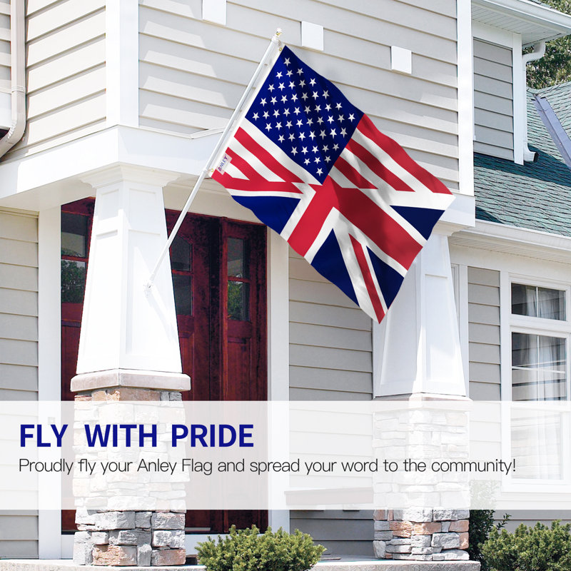 Patriotic 3x5 Ft America Britain Friendship Flag with Brass Grommets