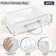 6 Pack Clear PVC Clothes Storage Bags With Zip Reinforced Handle Under Bed Bedding Organiser Blankets Storage Boxes Dustproof Transparent Moving Totes For Blankets Sweater Bed Sheet Pillows